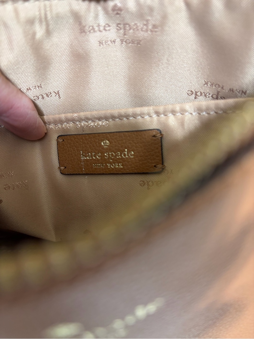 Kate Spade Brown Pebbled Leather Crossbody - Picture 7 of 7